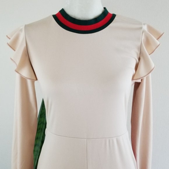 Handmade Ruffle-Shoulder Jumpsuit - Picture 7 of 7